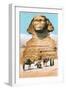 Sphinx, Camels Bedouin-null-Framed Art Print