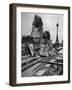 Sphinx Damaged by a German Bomb Dropped on the Embankment, 4th September 1917-null-Framed Giclee Print