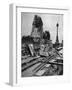 Sphinx Damaged by a German Bomb Dropped on the Embankment, 4th September 1917-null-Framed Giclee Print