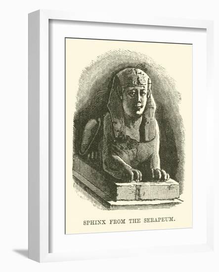 Sphinx from the Serapeum-null-Framed Giclee Print