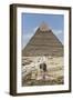 Sphinx in Foreground and Pyramid of Chephren, the Giza Pyramids, Giza, Egypt, North Africa, Africa-Richard Maschmeyer-Framed Photographic Print