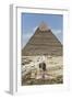 Sphinx in Foreground and Pyramid of Chephren, the Giza Pyramids, Giza, Egypt, North Africa, Africa-Richard Maschmeyer-Framed Photographic Print