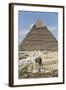 Sphinx in Foreground and Pyramid of Chephren, the Giza Pyramids, Giza, Egypt, North Africa, Africa-Richard Maschmeyer-Framed Photographic Print