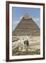 Sphinx in Foreground and Pyramid of Chephren, the Giza Pyramids, Giza, Egypt, North Africa, Africa-Richard Maschmeyer-Framed Photographic Print