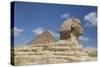 Sphinx in Foreground, and the Great Pyramid of Cheops, the Giza Pyramids-Richard Maschmeyer-Stretched Canvas