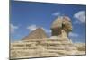 Sphinx in Foreground, and the Great Pyramid of Cheops, the Giza Pyramids-Richard Maschmeyer-Mounted Photographic Print