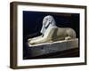 Sphinx of Queen Hatshepsut, Limestone Statue, from Deir El-Bahri-null-Framed Giclee Print