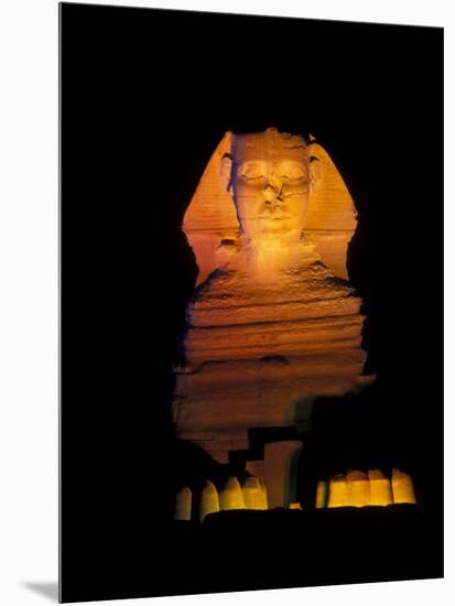 Sphinx Sound and Light Show, Egypt-Claudia Adams-Mounted Photographic Print