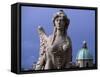 Sphinx Statue, Castle Gardens of Belvedere Palace, Vienna, Austria-null-Framed Stretched Canvas