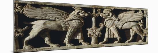 Sphinx with Ram's Head, Ivory Artefact from Khadatu or Arslan Tash, Syria-null-Mounted Giclee Print
