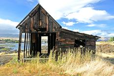 Native Indian Abandoned Building-sphraner-Framed Stretched Canvas