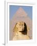 Sphynx and the Pyramid of Khafre, Giza, Near Cairo, Egypt-Schlenker Jochen-Framed Photographic Print