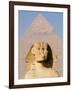 Sphynx and the Pyramid of Khafre, Giza, Near Cairo, Egypt-Schlenker Jochen-Framed Photographic Print