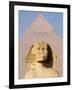 Sphynx and the Pyramid of Khafre, Giza, Near Cairo, Egypt-Schlenker Jochen-Framed Photographic Print