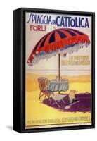 Spiaggia Cattolica-Vintage Apple Collection-Framed Stretched Canvas