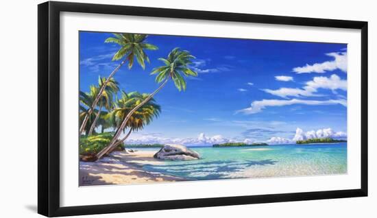 Spiaggia tropicale-Adriano Galasso-Framed Art Print
