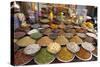 Spice and Sweet Stall in the Market, Ahmedabad, Gujarat, India-Annie Owen-Stretched Canvas