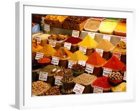 Spice Shop at the Spice Bazaar, Istanbul, Turkey, Europe-Levy Yadid-Framed Photographic Print