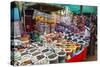 Spice Shop at the Wednesday Flea Market in Anjuna, Goa, India, Asia-Yadid Levy-Stretched Canvas