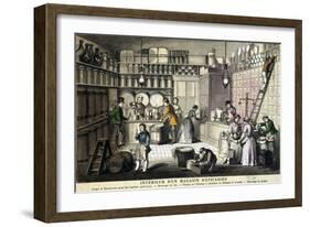 Spice Shop, France, 19th Century-null-Framed Giclee Print
