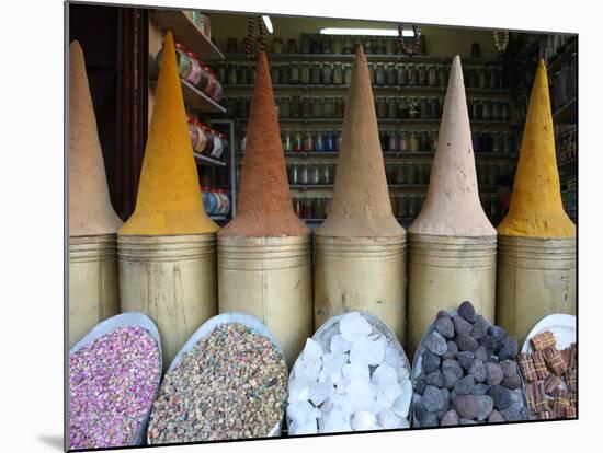 Spice Shop, Marrakech, Morocco, North Africa, Africa-Vincenzo Lombardo-Mounted Photographic Print