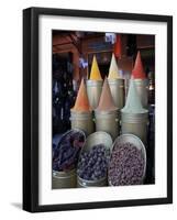 Spice Shop, Marrakech, Morocco, North Africa, Africa-Vincenzo Lombardo-Framed Photographic Print