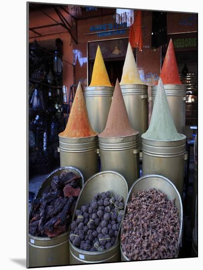 Spice Shop, Marrakech, Morocco, North Africa, Africa-Vincenzo Lombardo-Mounted Photographic Print