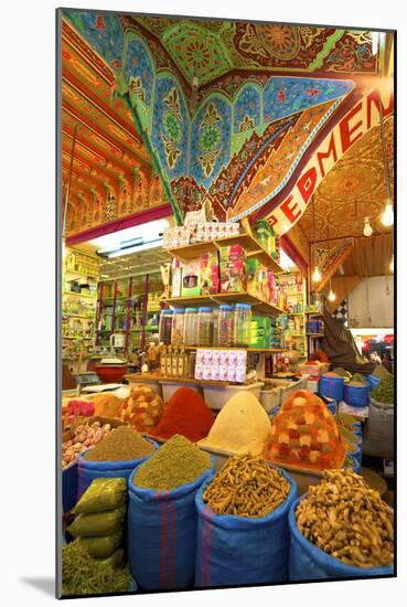 Spice Stall, Medina, Meknes, Morocco, North Africa, Africa-Neil-Mounted Photographic Print