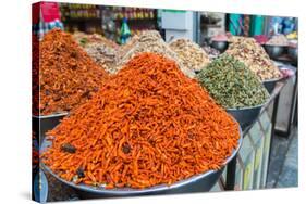 Spices and fruits in a traditional market in Jerusalem, Israel, Middle East-Alexandre Rotenberg-Stretched Canvas