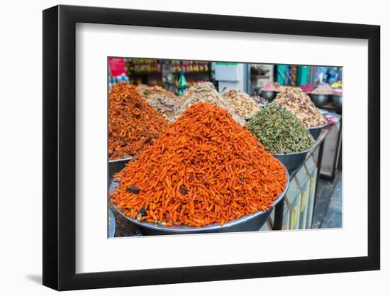 Spices and fruits in a traditional market in Jerusalem, Israel, Middle East-Alexandre Rotenberg-Framed Photographic Print