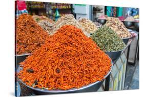 Spices and fruits in a traditional market in Jerusalem, Israel, Middle East-Alexandre Rotenberg-Stretched Canvas