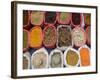 Spices and Pulses in Market, Manakha, Sana'a Province, Yemen-Peter Adams-Framed Photographic Print