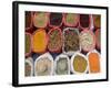 Spices and Pulses in Market, Manakha, Sana'a Province, Yemen-Peter Adams-Framed Photographic Print