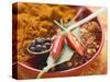 Spices for Meat Dishes (Chilli and Bay Leaf)-Eising Studio - Food Photo and Video-Stretched Canvas