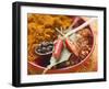 Spices for Meat Dishes (Chilli and Bay Leaf)-Eising Studio - Food Photo and Video-Framed Photographic Print