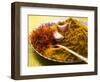 Spices for Pasta and Rice (Saffron, Curry Powder and Garlic)-Eising Studio - Food Photo and Video-Framed Photographic Print