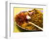 Spices for Pasta and Rice (Saffron, Curry Powder and Garlic)-Eising Studio - Food Photo and Video-Framed Photographic Print