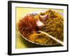 Spices for Pasta and Rice (Saffron, Curry Powder and Garlic)-Eising Studio - Food Photo and Video-Framed Photographic Print