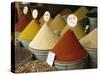 Spices for Sale in Spices Souk, the Mellah, Marrakech, Morocco-Lee Frost-Stretched Canvas