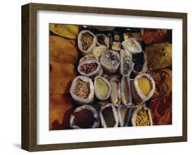 Spices for Sale, India, Asia-Liba Taylor-Framed Photographic Print