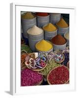 Spices in the Souks in the Medina, Marrakesh, Morroco, North Africa, Africa-De Mann Jean-Pierre-Framed Photographic Print