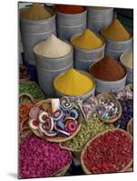 Spices in the Souks in the Medina, Marrakesh, Morroco, North Africa, Africa-De Mann Jean-Pierre-Mounted Photographic Print