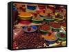 Spices on Sale in Market, Tunisia, North Africa, Africa-Lightfoot Jeremy-Framed Stretched Canvas