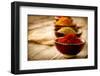 Spices: Saffron, Turmeric, Curry-Subbotina Anna-Framed Photographic Print