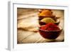 Spices: Saffron, Turmeric, Curry-Subbotina Anna-Framed Photographic Print