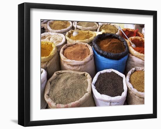 Spices, Tinerhir Souk, Ouarzazate Region, Morocco, North Africa, Africa-Bruno Morandi-Framed Photographic Print