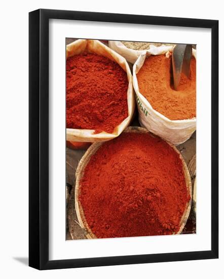 Spices, Tinerhir Souk, Ouarzazate Region, Morocco, North Africa, Africa-Bruno Morandi-Framed Photographic Print