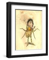 Spider 1873 'Missing Links' Parade Costume Design-Charles Briton-Framed Giclee Print