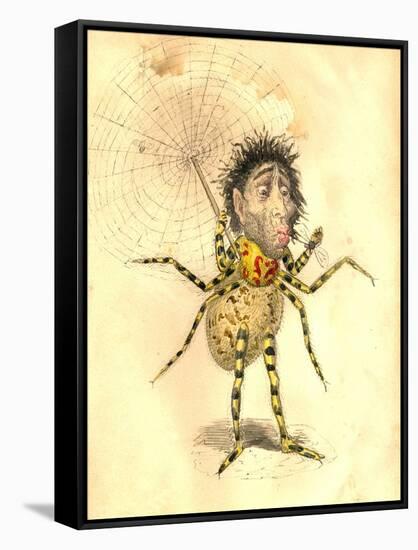 Spider 1873 'Missing Links' Parade Costume Design-Charles Briton-Framed Stretched Canvas