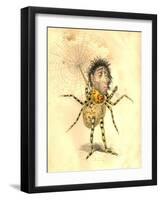 Spider 1873 'Missing Links' Parade Costume Design-Charles Briton-Framed Giclee Print